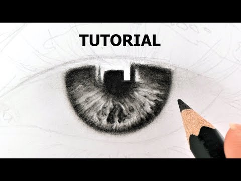 How to Draw Hyper Realistic Iris - YOU CAN LEARN THIS! EASY Tutorial 2019