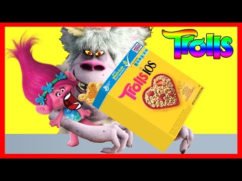 Dreamworks TROLLS Movie Poppy Eats Cheerios Part 2 - Bergens Chef Ellie Sparkles