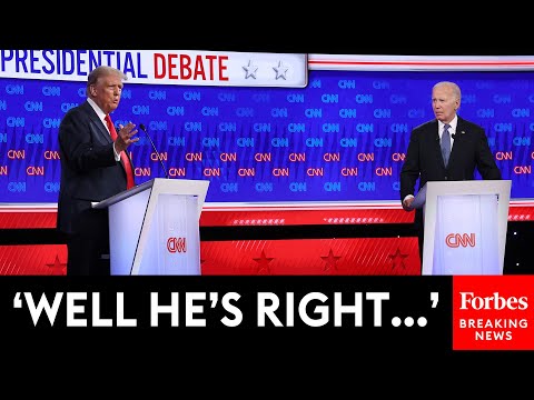 Trump Reacts To Biden's 'We Finally Beat Medicare' Gaffe At First Presidential Debate