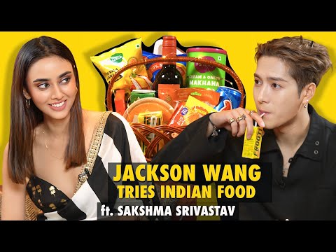JACKSON WANG tries Indian food, Khakra, Chaas, Thumbs Up and more! ft. Sakshma