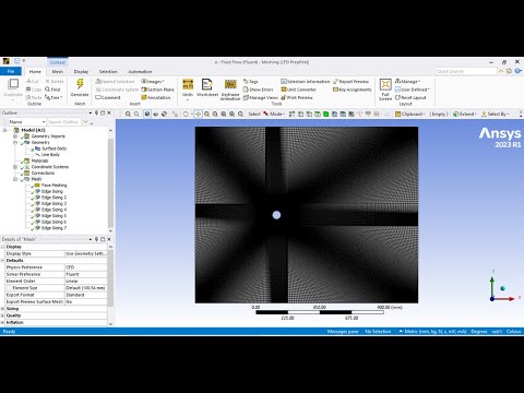 ANSYS Fluent 2D Multizone Meshing of a Cylinder