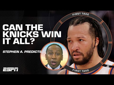 Stephen A.'s CONFIDENCE METER on the Knicks to WIN IT ALL?! 👀 | First Take