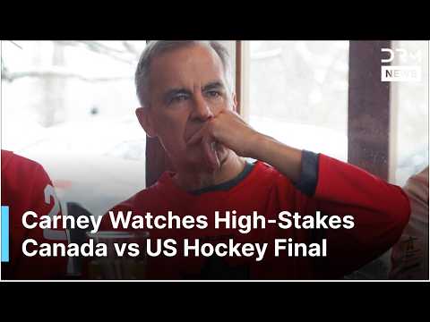 Canadian PM Mark Carney Joins Watch Party for Olympic Hockey Gold Showdown vs USA | AD1G