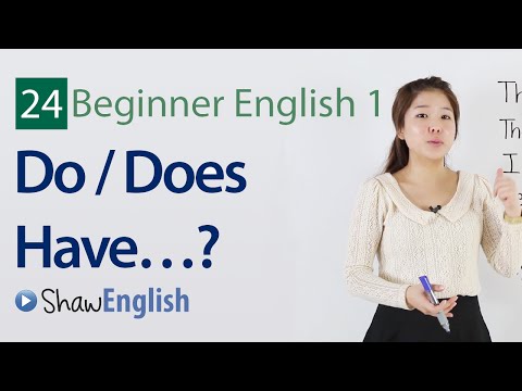 English Grammar: Do / Does Have Questions