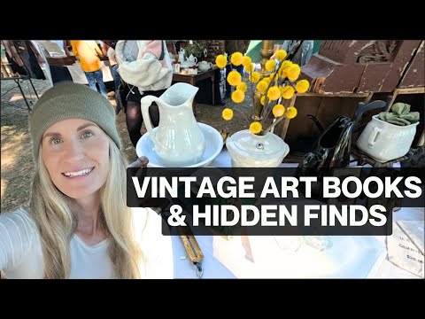 Vintage Art Books & Hidden Finds! Antique Market Walk-Through & Final Haul (Part Three)