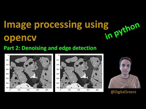 26 - Denoising and edge detection using opencv in Python