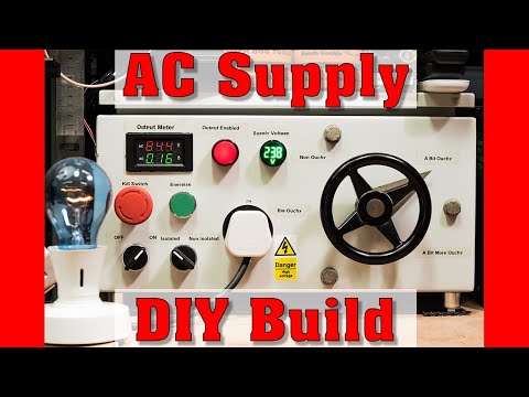 How to make a variable AC voltage supply with a Variac and isolation transformer