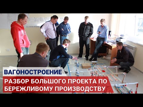 Практика Бережливого производства | Разбор большого проекта на заводе по производству вагонов.