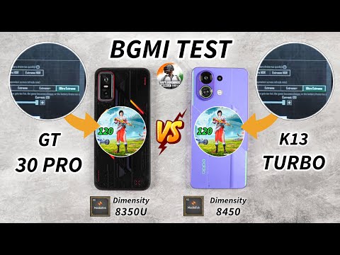 Infinix GT 30 Pro vs Oppo K13 Turbo - 120 FPS BGMI Test, Heating & Battery Test 🔥 