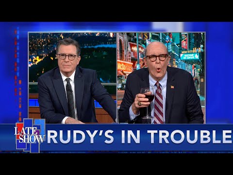 Why Is Rudy Giuliani Partying In Times Square Without Stephen Colbert?