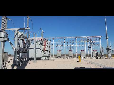138 kV High Voltage Substation Walk