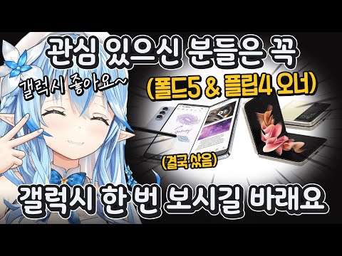 갤럭시만 2대를 구입한 결과, 삼성 홍보대사(비공식)가 되어버린 라미ㅋㅋㅋㅋㅋ [ 홀로라이브 유키하나 라미 ]