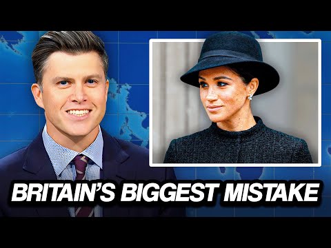 Colin Jost Hilariously ROASTS Meghan Markle on Live TV
