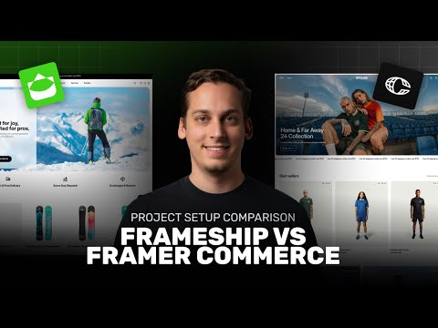 Frameship vs Framer Commerce: Project Setup, Resources and What's Included