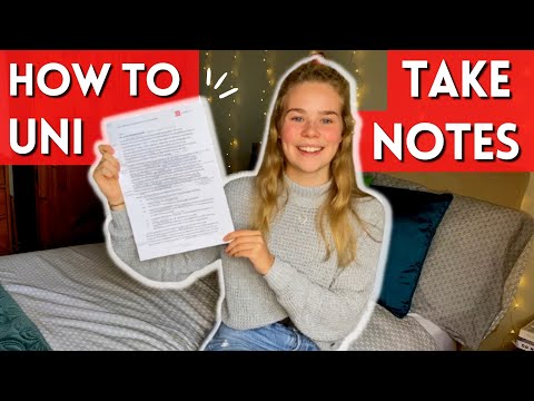 HOW TO TAKE UNIVERSITY NOTES // WRITING NOTES FOR LECTURES, READINGS & SEMINARS