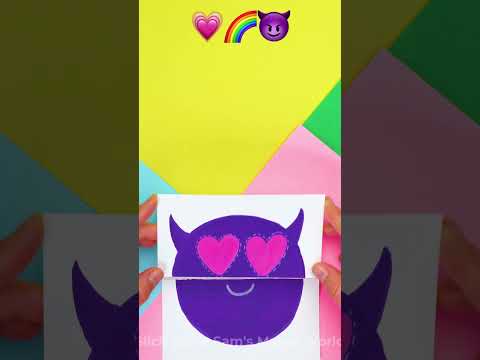 Rainbow Stretchy Monster! 🌈Let's Craft! #DIY #DrawingHacks #Fun