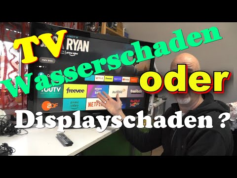 Fernseher defekt Smart TV repair Wasserschaden repariert und doch kein Displayschaden