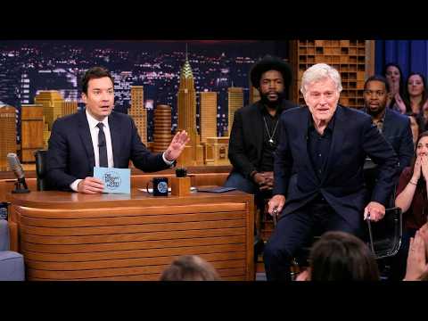 Jimmy Fallon FROZEN When Robert Redford Suddenly Pushes Back His Chair After Hearing This Story