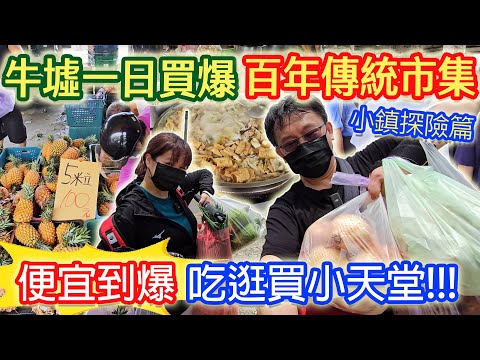 百年傳統市集善化牛墟 1500元買什麼!? 一個月僅9天 兩人瘋狂買爆 青菜10元 鳳梨20元 菜瓜20元 吃逛買小天堂｜乾杯與小菜的日常
