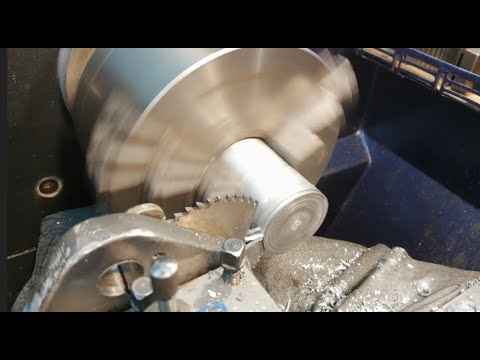Homemade spring cutting tool from a milling cutter.