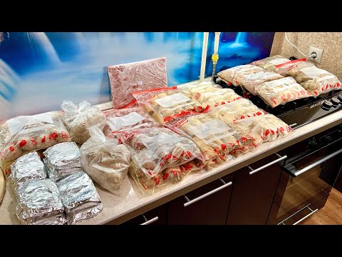 Огромная ЗАГОТОВКА ЕДЫ НА МЕСЯЦ В МОРОЗИЛКУ перед родами