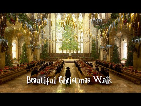 Beautiful Christmas Walk in Hogwarts and Hogsmeade | Hogwarts Legacy (ambience)