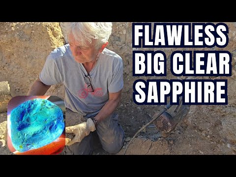 Unearthing a Flawless Big Clear Sapphire 💎