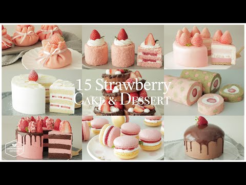 15 Stunning&Delicious Strawberry Cakes Dessert You Must Try! 🍓|Cheesecake,Chocolate Cake,Mini Cake