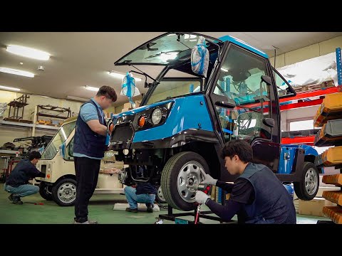 The process of making a mini-sized electric pickup truck