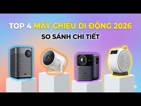 TOP 4 Máy Chiếu Di Động Tốt Nhất 2026 | Samsung, XGIMI, BenQ, Wanbo So Sánh Chi Tiết