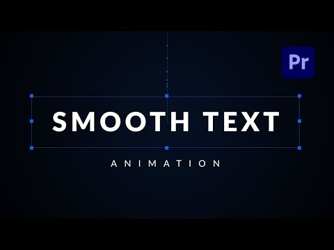 Smooth Professional Text Animation in Premiere Pro - TUTORIAL