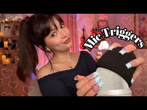 Intense Fast and Aggressive ASMR Mic Triggers (Bare, Foam, Fluffy Covers) Mic Scratching, Pumping, +