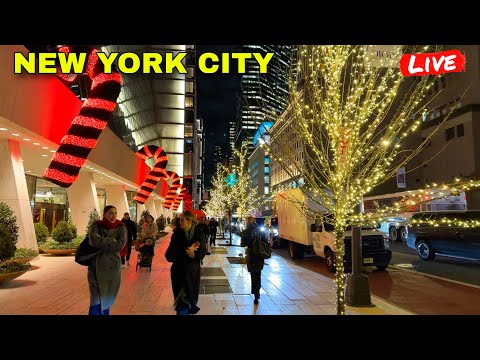 IRL New York City Friday Evening Walk in Manhattan (12th December 2025)