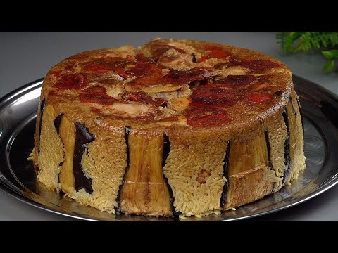 Palestinian Maqlouba ✌🏻 The most delicious recipe for chicken and fragrant rice