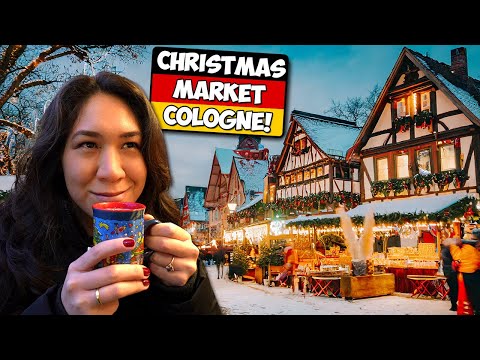 Must Try FOOD TOUR at GERMAN Christmas Market | Cologne Köln Weihnachtsmarkt!