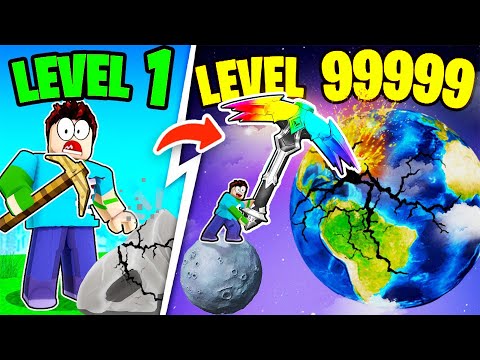 Mining To The CENTER Of The EARTH in Roblox!