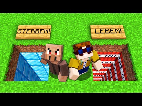 PAT WÄHLT das RICHTIGE LOCH in Minecraft!