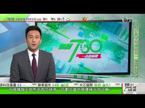 無綫TVB 730一小時新聞｜特朗普稱四周後晤習近平 聚焦採購大豆議題｜中國據報擬於大馬建稀土加工廠 冀保住全球市場主導地位｜日本自民黨周六選新總裁　小泉進次郎及高市早苗選情獲看高一線｜TVBNews