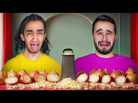 چالش مقاومت هرکی دیر تر گریه کنه میبره😭 سرویس شدیم😫