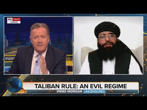'Abject failures': Piers Morgan goes toe to toe with Taliban