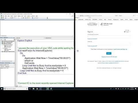 VBA to control Internet Explorer