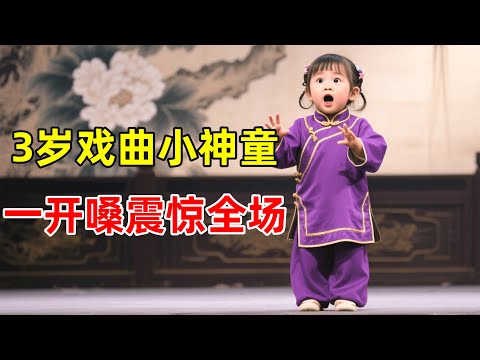 3岁小女孩竟是戏曲神童!2岁登春晚获金奖,一段豫剧《朝阳沟》太惊艳了【草根大明星】