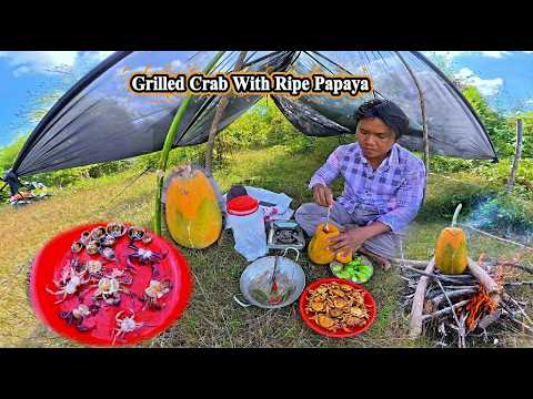 Outdoor Adventure Camping & Backpacking With Cooking In The Forest.