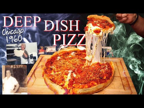Homemade Chicago Deep Dish PIZZA From Scratch - Italian Way