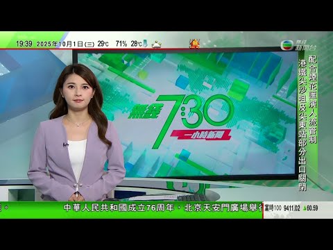 無綫TVB 730一小時新聞|菲律賓6.9級地震至少69死逾150傷 宿霧省進入災難狀態|劉海星任中共中央對外聯絡部部長 官方未公布前任劉建超去向|國慶賽馬日逾1.3萬旅客入場創新高 投注額與去年相若