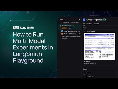 How to Run Multi-Modal Experiments in LangSmith Playground