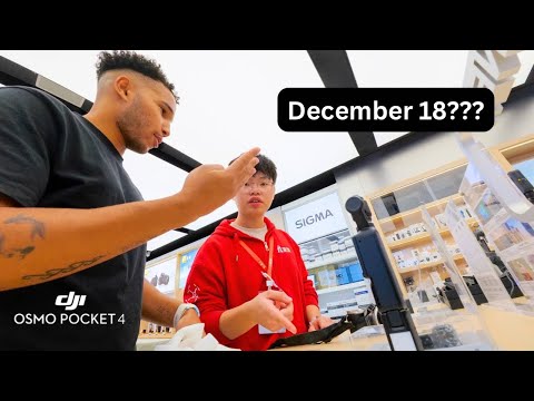 Asking DJI salesmen when the Pocket 4 is releasing...