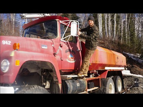 Abandoned 1974 6x6 Fire Truck: Will It Start & Drive After 10 Years in Remote Alaska?