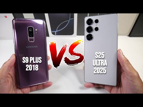 Samsung Galaxy S25 Ultra VS Galaxy S9 Plus! 2018 Flagship VS 2025 Flagship! How Far Have We Come?
