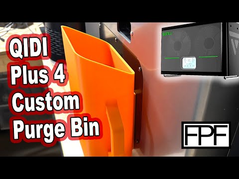 3D Printed Purge Bin for QIDI Plus 4 and Testing Filament Dryers